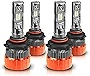 MOSTPLUS 8000 Lumens 80W/Pair-9005+9006 All-in-One LED-TX1860 Chip Really Focused Headlight Bulbs Super Mini Conversion Kit Xenon White (2 Pairs)