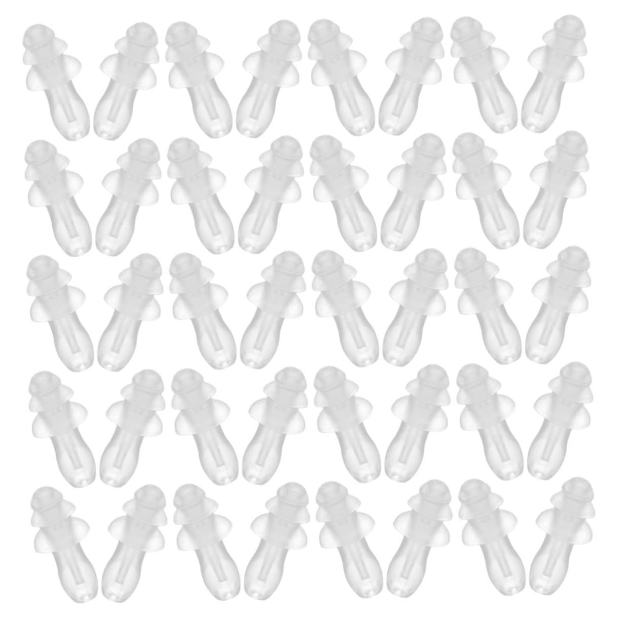Gatuida 250pares Tapones De Oído De Silicona Transparente Para Reducción De Ruido Reutilizables Impermeables y Flexibles Para Estudiar y Proteger Del Ruido Ruidosos