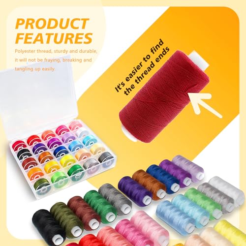 Set de Hilos de 50 piezas Multicolor para Costura miniatura 7