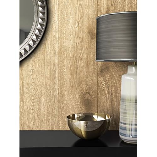 Holz-Muster-Tapete Vlies Braun Beige Edel | schöne edle Tapete im Holzwand-Design | moderne 3D Optik für Wohnzimmer, Schlafzimmer oder Küche inkl. Newroom-Tapezier-Profibroschüre mit super Tipps!
