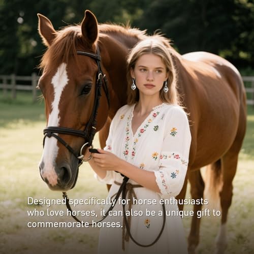 Horse Earrings for Women Sterling Silver Horse Dangle Earrings Lover Gifts Western Equestrian Suds Charms Christmas Jewelry2