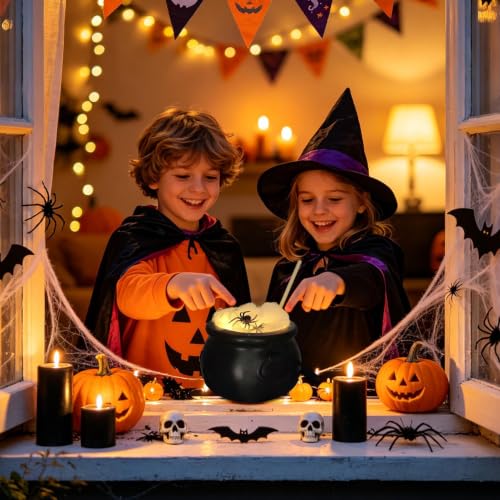 Caldero de brujas con luz para decoración de Halloween 3