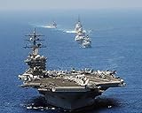 Home Comforts Uss Dwight D. Eisenhower (Cvn 69) U.S. Navy - 20 Inch by 30 Inch Laminated Poster With Bright Colors And Vivid Imagery-Fits Perfectly In Many Attractive Frames