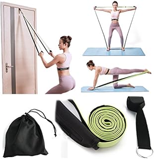 Resistance Band + Door Anchor, Workout Pull UP Stretching Loops, Mobility Powerlifting Pilates Yoga Stretchers, Legs Glutes Fitness Exercise Physical Therapy Door Straps, for Home Gym Training
