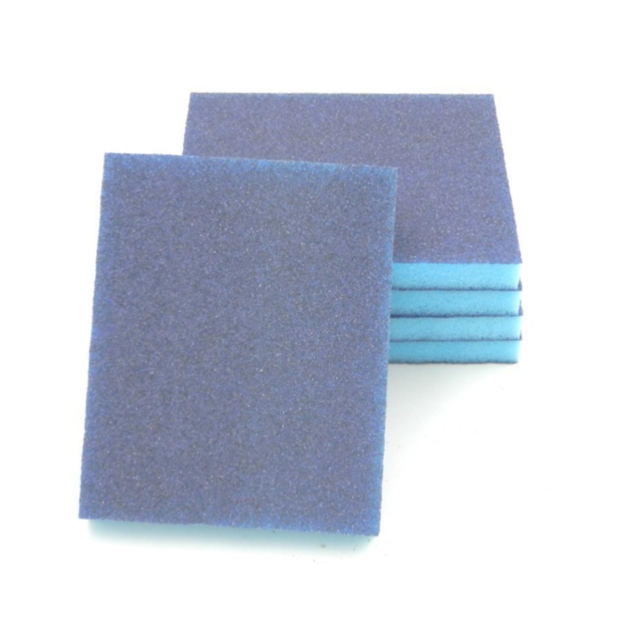 HOMSFOU 48 piezas Bloques de Esponja Abrasiva para Lijado Doble Cara Muebles Paredes y Limpieza de Cocina Flexible para Lijado Seco y Húmedo Uso Múltiple