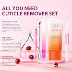 Modelones Cuticle Remover Kit - Cuticle Remover Cream & Cuticle Oil, Cuticle Care Kit w/Cuticle Trimmer Cuticle Pusher & Cuticle Nipper for DIY Nail Manicure, Removedor de Cuticula for Nail Care - Image 2