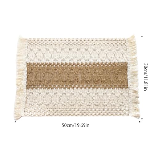 Set de table standard européen à franges pour paysage de table déco
