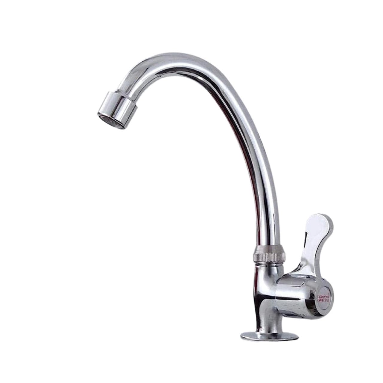 Robinet de lavabo en cuivre et acier inoxydable mélangeur haute finition