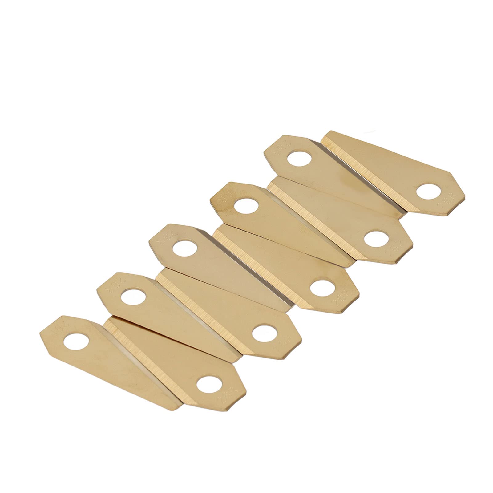 30 Piezas de Cuchillas para cortacésped robótico, Cuchillas de Repuesto de Titanio para cortacésped Robot Indego 350/400/800/1000/1100 Connect, Cuchillas de Corte duraderas y