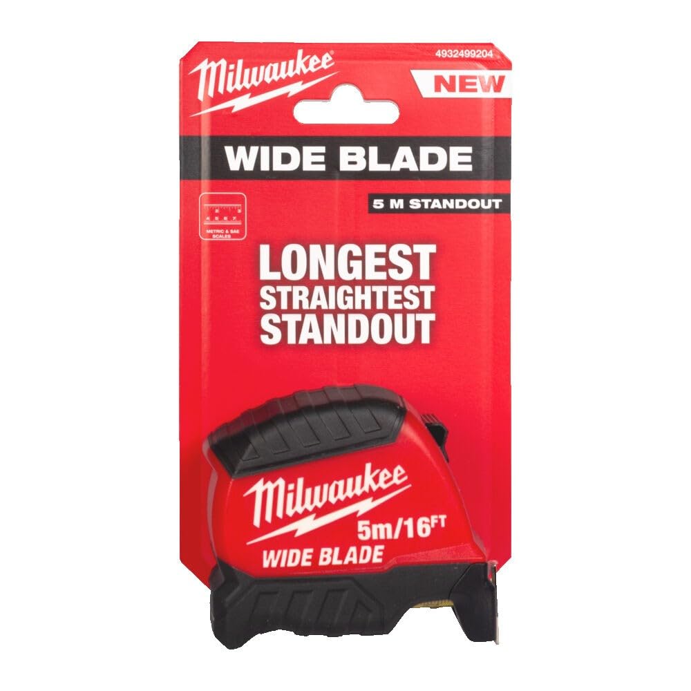 Milwaukee 4932499204 GEN II - Cinta métrica de hoja ancha (5 m)