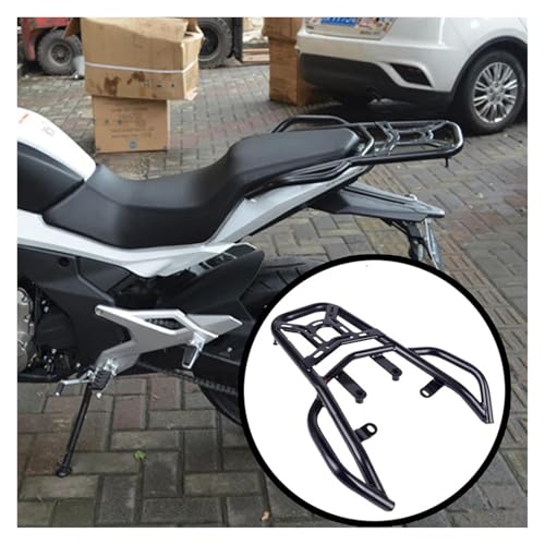 Boîte queue pour 650MT et porte bagages arrière moto de rangement solide