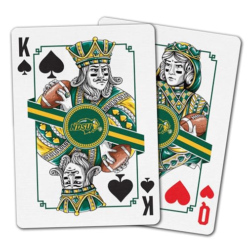 Image of YouTheFan NCAA Officially-Licensed Playing Cards - Original Artwork on All face Cards and Jokers - Team's Official Colors - Quality Linen Texture - Designed in The USA