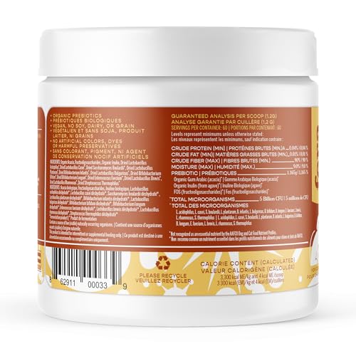 Fera Pets Organic Probiotics for Dogs & Cats - Cat & Dog Probiotic Supplement with 12 Strains & Prebiotics for Your Pet’s Digestion - 60 Scoops - Image 8