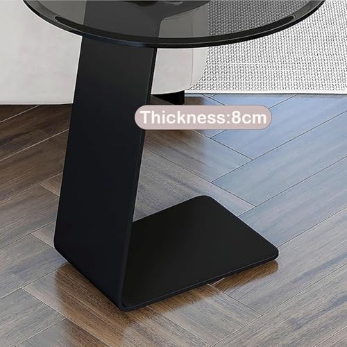 Table d'appoint en verre en C : la solution pour petits espaces - 6