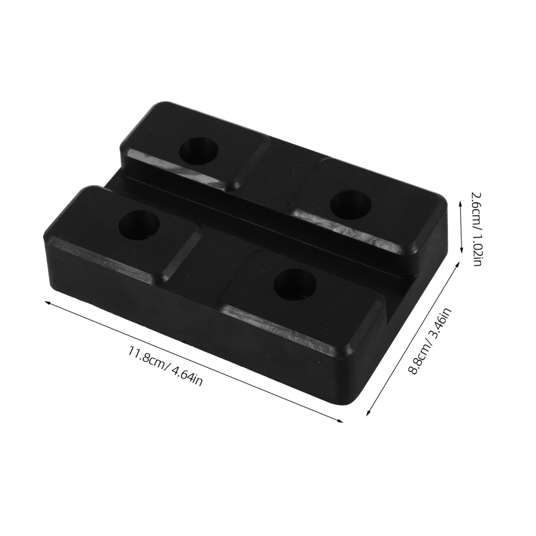 GLEAVI 4pezzi Cuscinetto in Gomma per Martinetto da Pavimento Cuscinetti per Sollevamento Auto Supporto per Rimorchio Protezione per Attrezzature