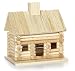 Darice 9190-121 Wood Log Cabin for Craftwork, 7.7 by 5.8 by 7.9-Inch