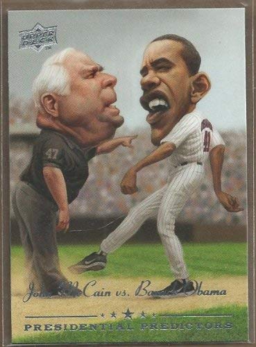 2008 Upper Deck Presidential Running Mate Predictors #PP12 Barack Obama John McCain MLB Baseball...