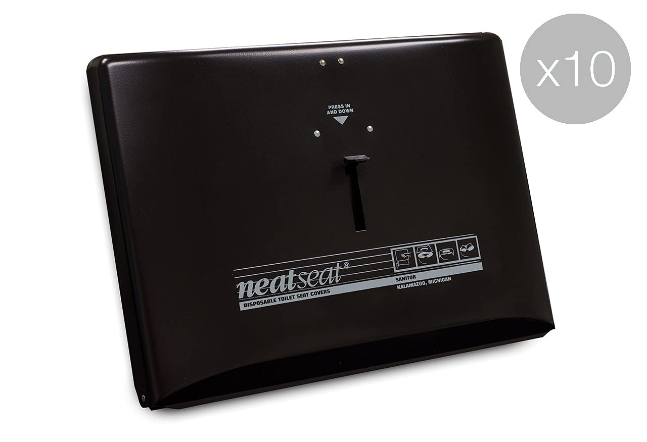 NeatSeat Dispenser Case of 10 Painted Finish (Black)