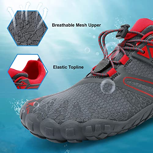 Image of XIHALOOK Athletic Hiking Water Shoes Womens Mens Quick Dry Barefoot for Beach Walking Kayaking Surfing Training