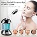 Facial Steamer - DENFANY Nano Ionic Face Steamer with Extendable 360° Rotating Arm - Portable Facial Steamer for Personal Care at Home or Salo (Black)