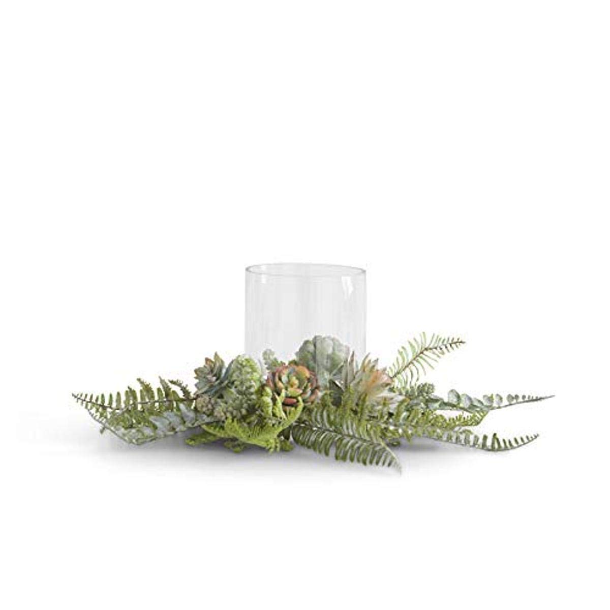 Fougère et succulente verte 17 pouces plante artificielle feuillage maison