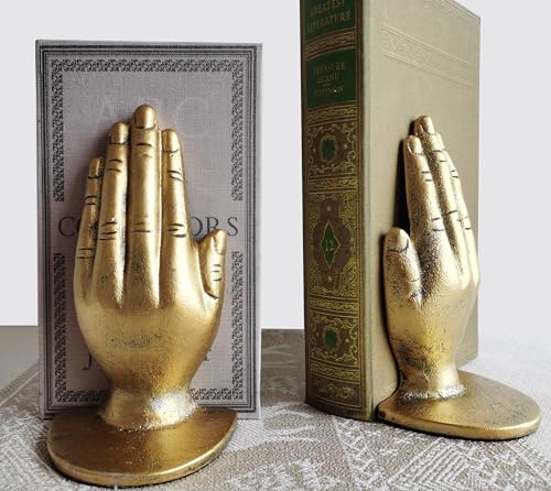 Bstwish HAND Bookends - Cast Iron Decorative Accent thumb #3