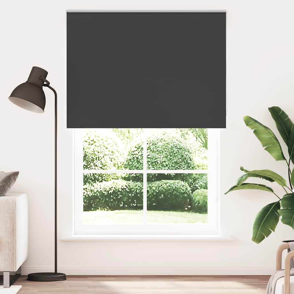 vidaXL Estor Enrollable Opaco Negro 150x210 cm Tela Ancho 146,6 cm