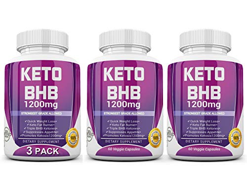 Keto Diet Pills - (1200mg 90 Day Supply) Weight Loss Fat Burner for Women & Men, Exogenous Ketones Supplement Boost