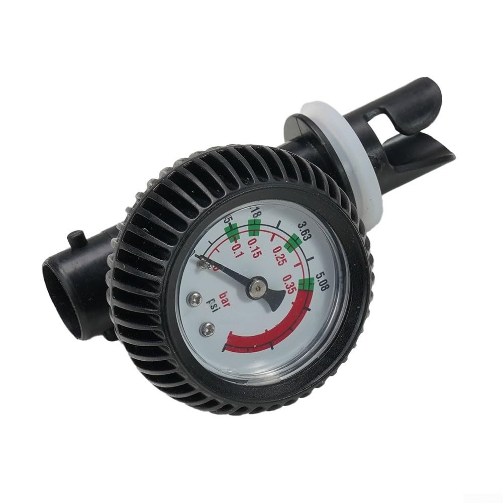 Manomètre de valve d'air pour bateau, kayak, baromètre, affichage numérique clair, protection blindée en caoutchouc, pour bateau gonflable kayak