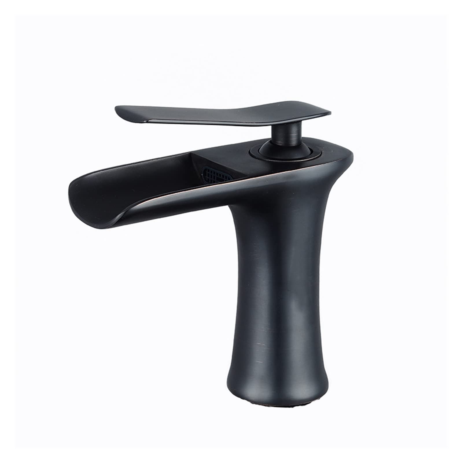 Mitigeur de lavabo eau chaude et froide à installer facilement avec finition brossée