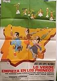  Cartel cine - Movie Poster : LO VERDE EMPIEZA EN LOS PIRINEOS - Original