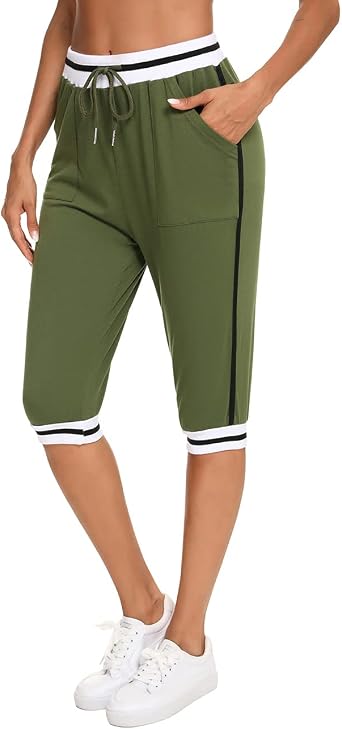 Doaraha Women's Capri Pants Cropped 