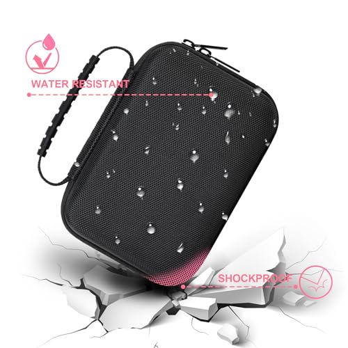 Image of BOVKE Kids Instant Print Camera Case Compatible with Dylanto /ESOXOFFORE /DUDUDRAGON /Cimizi /Gofunly /YEEHAO /SOOGOOEY, Portable Storage Bag Holder Organizer for Photo Paper & Accessories, Black