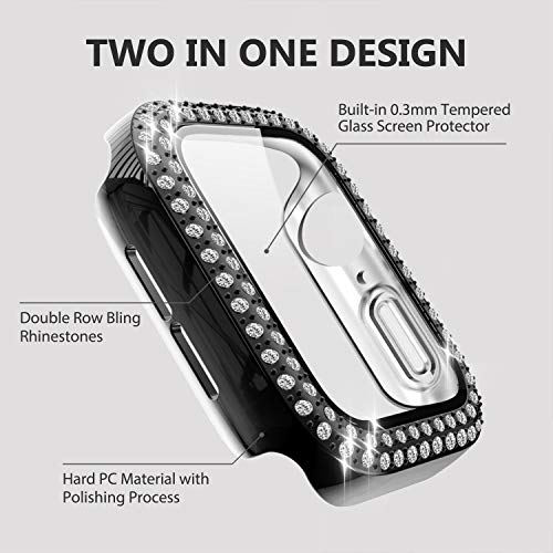 Yolovie (2-Pack) Compatible for Apple Watch Series 7 45mm Case with Screen Protector - Image 2
