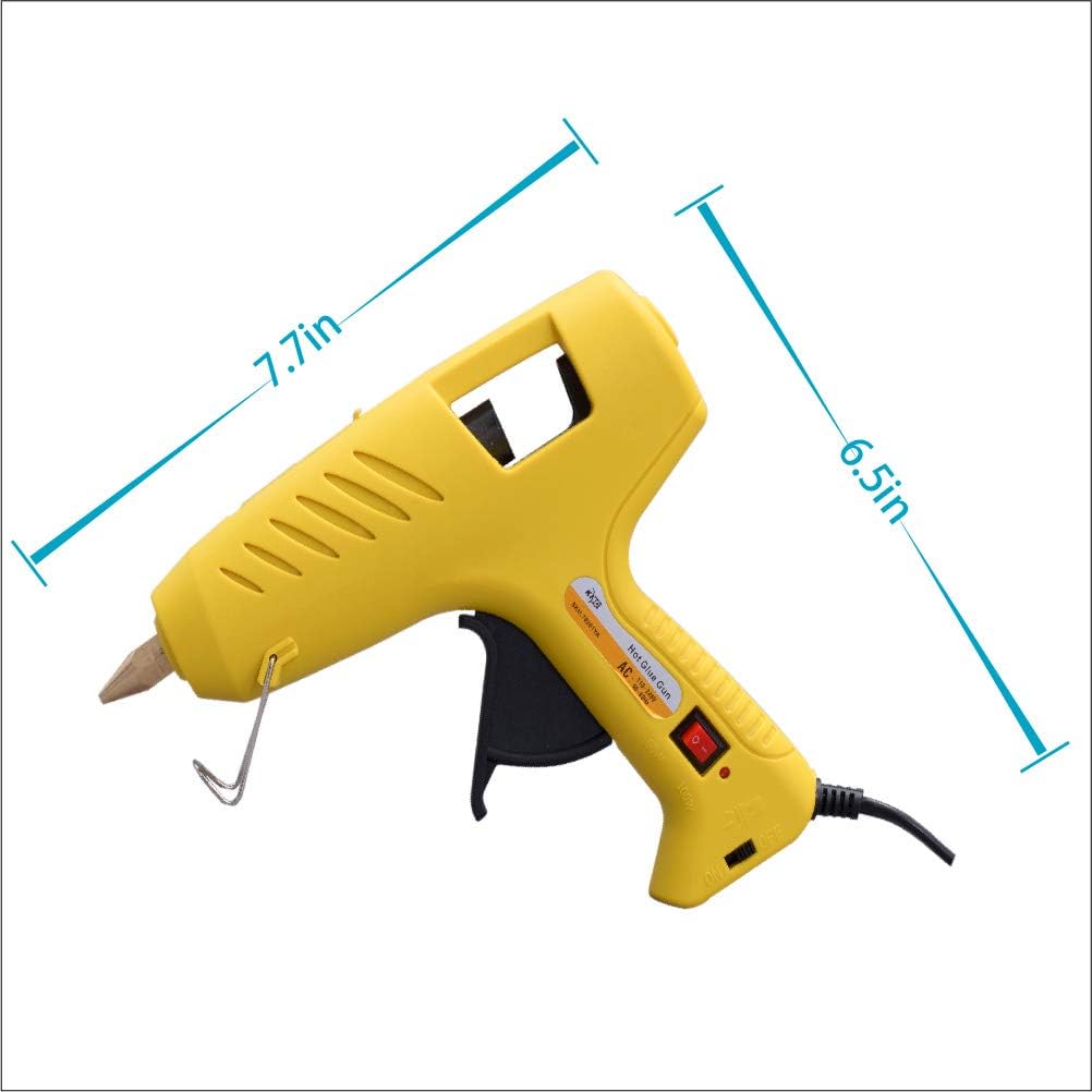 70% оƒƒ Dіѕсоunt KMC Hot Glue Gun with LED Light, 60/100W Full Size Dual Power Rapid Heating Technology, 16 Pcs Transparent Glue Gun Sticks for Arts & Crafts, DIY, Christmas Decoration/Gifts, Sealing and Quick Repair