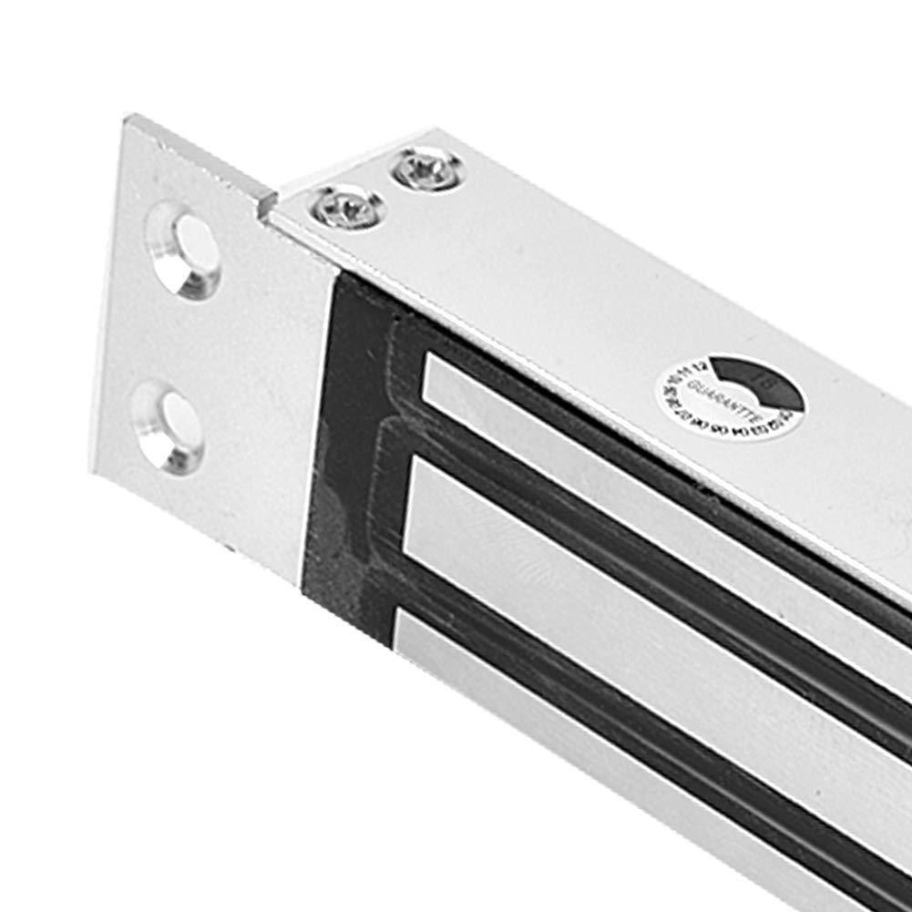 VOBOR Serrure Electrique Magnétique, 180 kg DC 12V Ventouse Electromagnetique Serrure Electrique, Verrouillage de Porte Magnétique pour Système de Contrôle D'accès de Porte