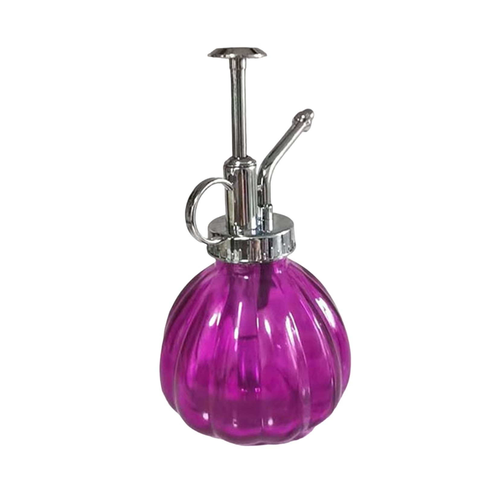 DSFIHJO Vintage Hand-pressure Watering Sprayers Pumpkin Shape Plant Flower Water Sprayer Small Glass Spray Bottle Garden Supplies(Pink)