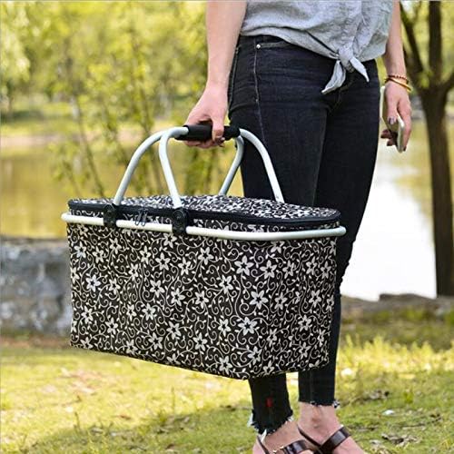 Picnic Baskets Lunch Bag Outdoor Portable Picnic Bag Large Capacity Insulation Cold Food Basket