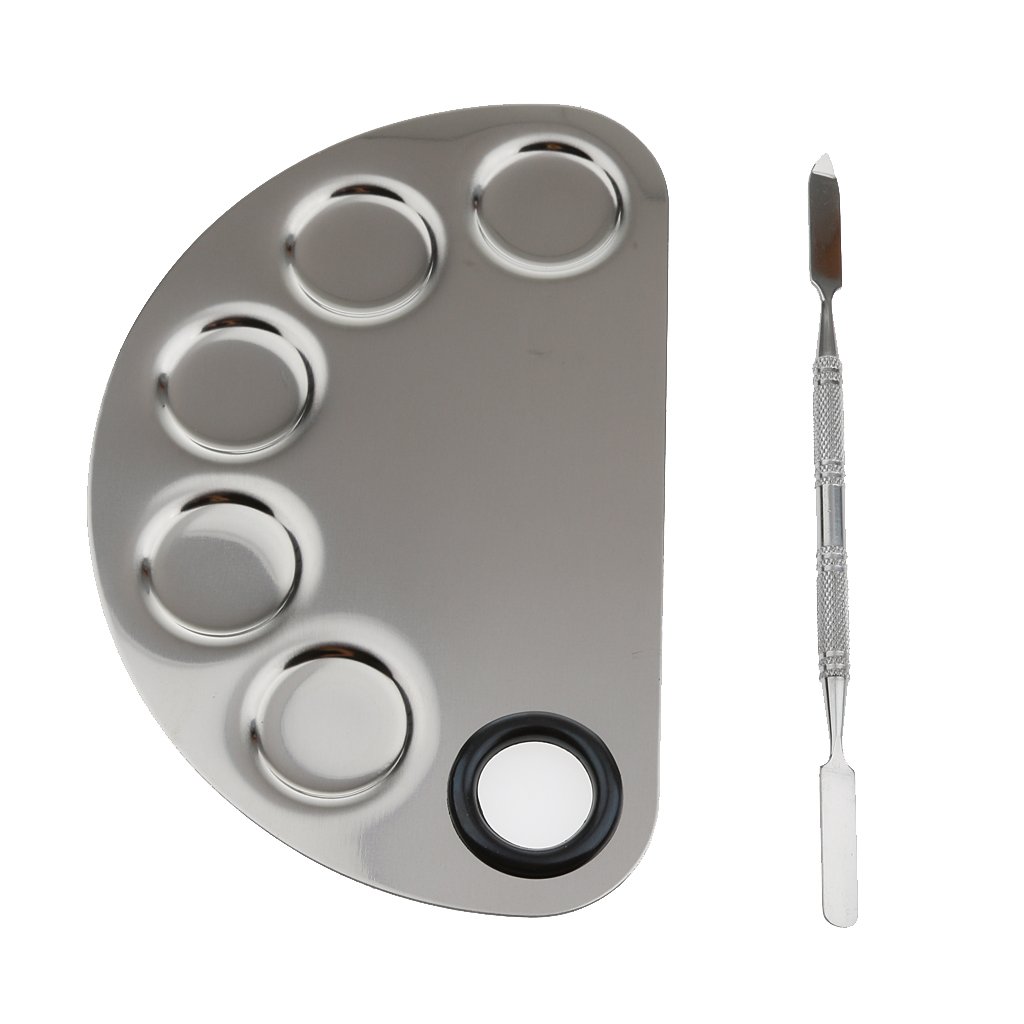 Pro Stainless Steel Cosmetic Makeup Palette Spatula Foundation Mixing Tool-image-42