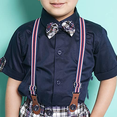 Image of AJ DEZINES Kids Clothing Shirt Short Set For Boys