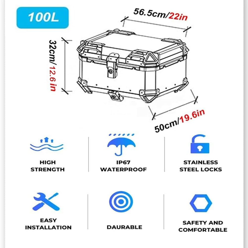 Coffre de Scooter, Boîte supérieure de Moto