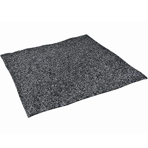 WERKA PRO - 11334 Tapis Feu, Imperméable Dérapant, Anti UV et Résistant à l'huile pour Terrase et Barbecue Extérieur, Polyester-80 x 100cm, Gris, 80cm x 100cm Cover