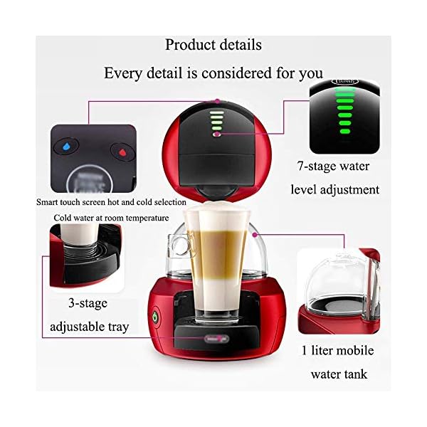 KELITINAus Coffee Hine, Coffee Maker, Automatic Capsule Coffee Hine, Household Commercial Italian Milk Frother, for Home Office Hotel/15Bar - Image 5
