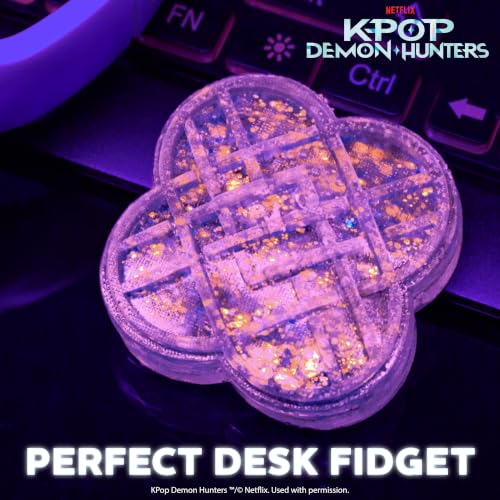 Image of Netflix Kpop Demon Hunters HUNTR /X Purple Gelli Gels - Slow-Flow Glitter Squishy Sensory Toy, Sugar Squish Stress Fidget for Kids & Teens