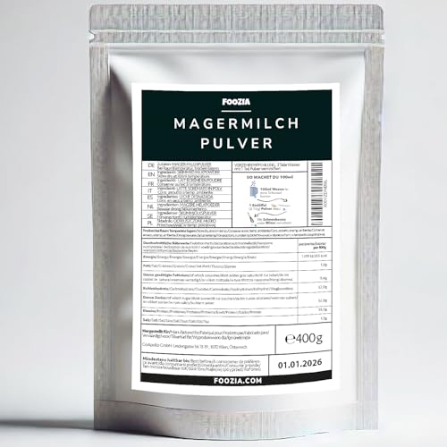 Magermilchpulver Milchpulver Aus Reiner Frisch Milch Hergestellt 400g von Foozia