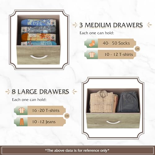 image for WLIVE Tall Dresser for Bedroom, Fabric Dressers Storage Tower, Dresser