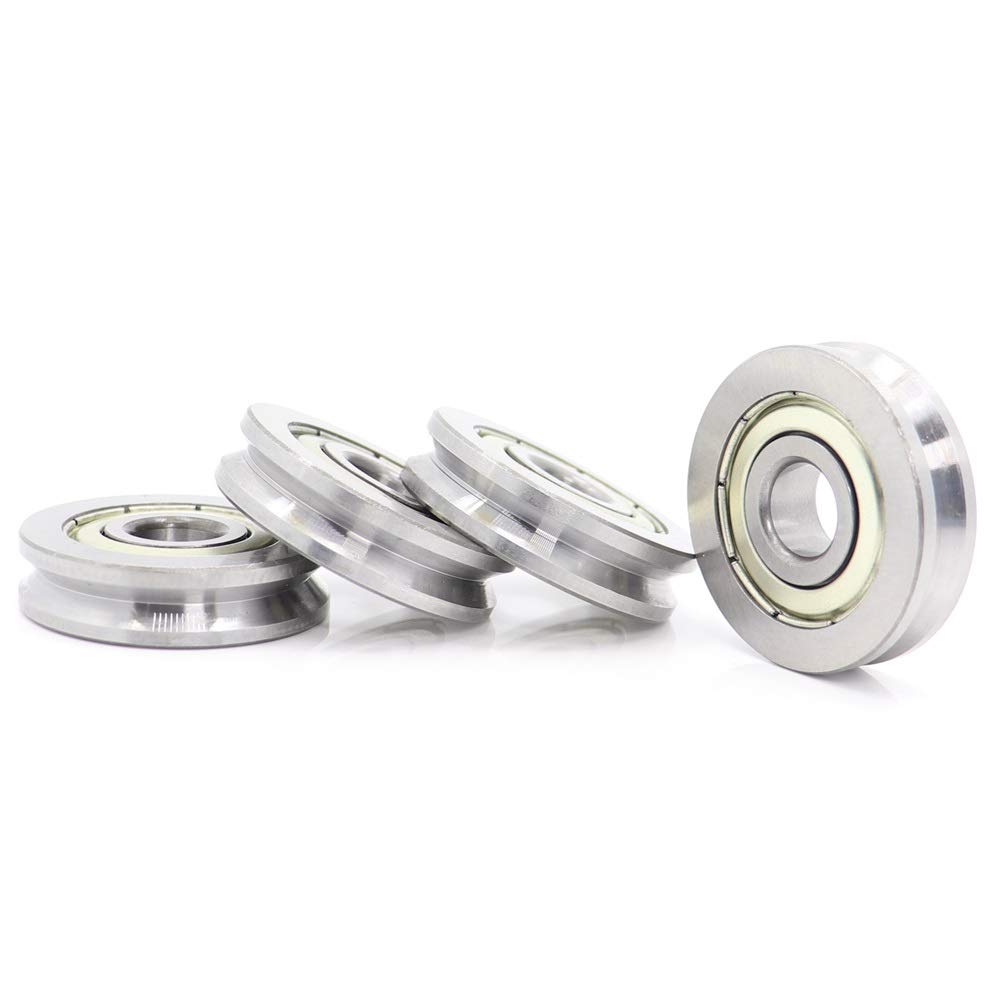 Produkty napędowe, 4 sztuki, rowek w kształcie litery V, uszczelnione łożysko kulkowe, 10 x 35 9, 11 mm, łożysko koła pasowego, V4.1/2.1, V4/1, łożysko toczne szyny prowadzącej (103511V4 1