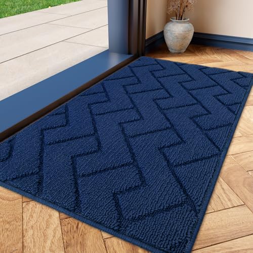 hicorfe Indoor Doormat,Front Back Door Mat TPR Backing Non Slip Mats 20