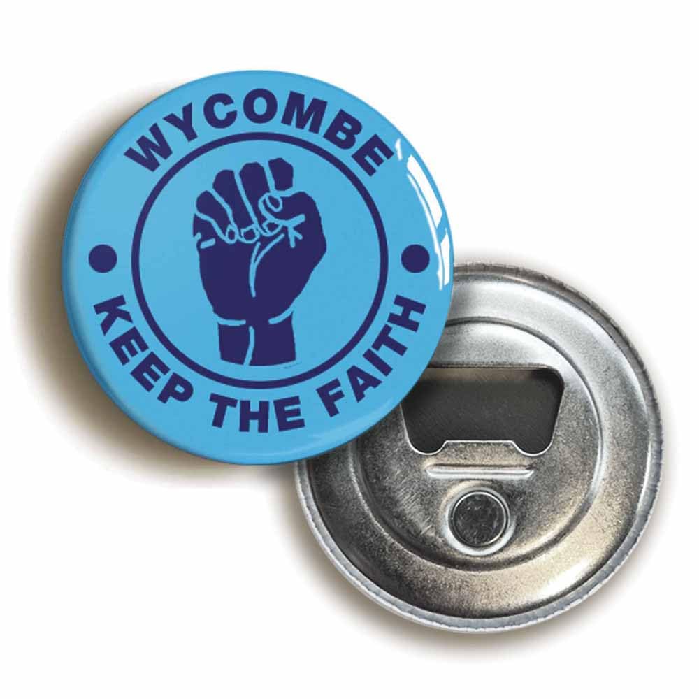 Wycombe Keep The Faith Northern Soul Bottle Opener Fridge Magnet (Circular 2.3inch / 59mm Diameter)
