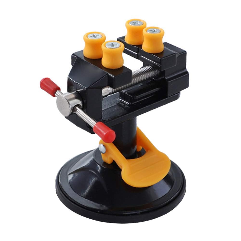 Sponsored Ad – Universal Mini Suction Vise Clamp 360 Degrees Drill Press Vise Table Bench Vice with Suction Base for DIY Hobby Jewelry Watch Repairing Nuclear Sculpture Craft Carving Clip On Tool